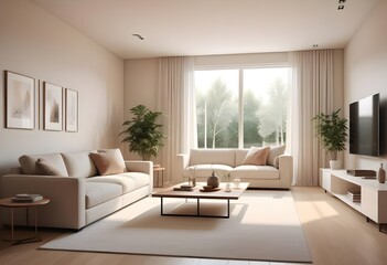 white and gold theme modern interior