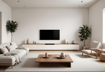 Fototapeta premium white and gold theme modern interior