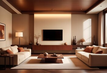 white and gold theme modern interior