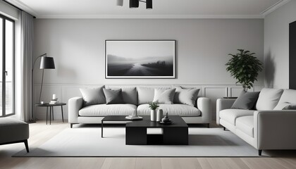 white and gold theme modern interior