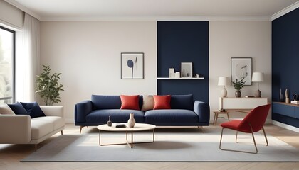 white and gold theme modern interior