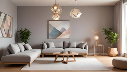 white and gold theme modern interior