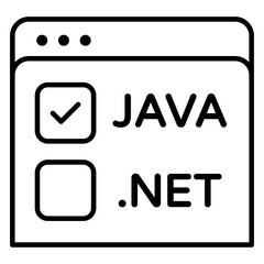 Trendy design icon of web design 