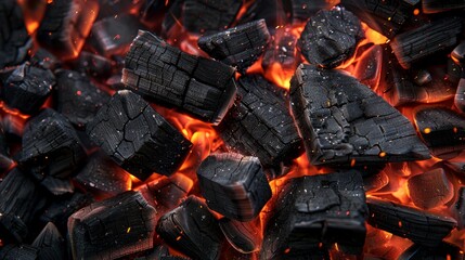 The Burning Charcoal Coals
