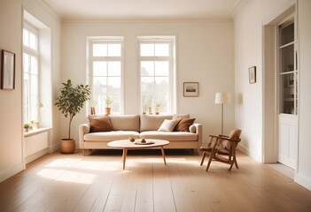 white and gold theme modern interior