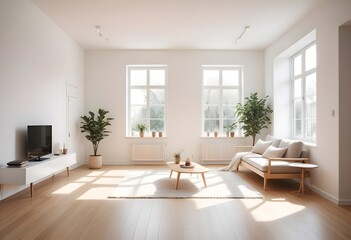 white and gold theme modern interior