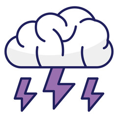 A unique design icon of cloud energy 