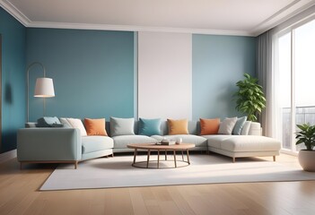 Fototapeta premium white and gold theme modern interior
