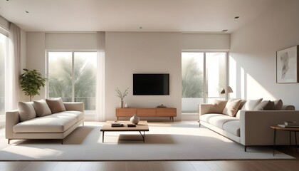 Fototapeta premium white and gold theme modern interior