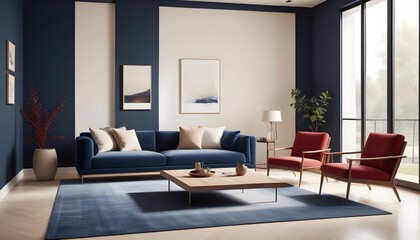 Fototapeta premium white and gold theme modern interior
