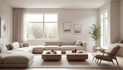 Fototapeta premium white and gold theme modern interior