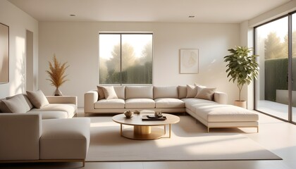 white and gold theme modern interior