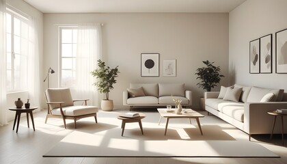 Fototapeta premium white and gold theme modern interior