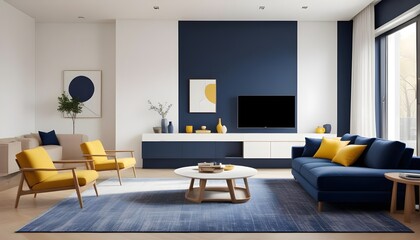 white and gold theme modern interior