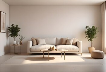 white and gold theme modern interior