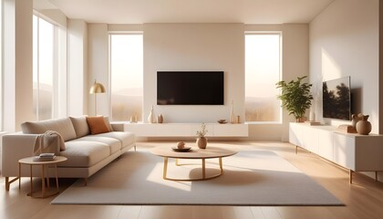 white and gold theme modern interior