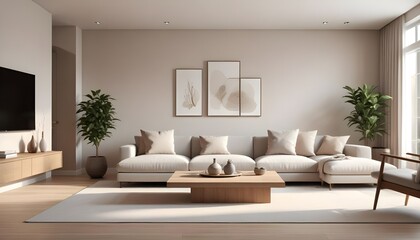 white and gold theme modern interior