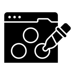 Unique design icon of color selection 