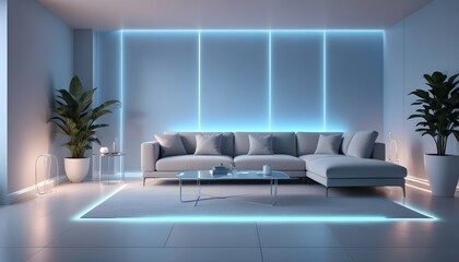 white and gold theme modern interior