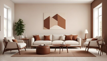 white and gold theme modern interior