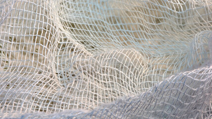 medical gauze close-up
