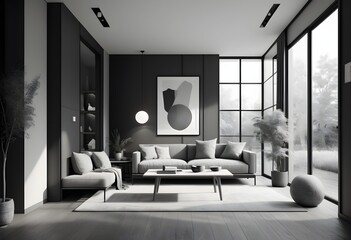 white and gold theme modern interior