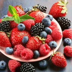 Obraz premium assorted fresh berries
