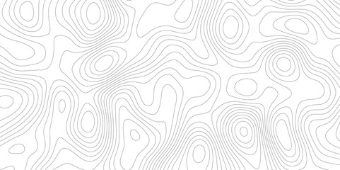 Abstract wavy topographic map. Abstract wavy and curved lines background. Abstract geometric topographic contour map background.