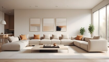 white and gold theme modern interior