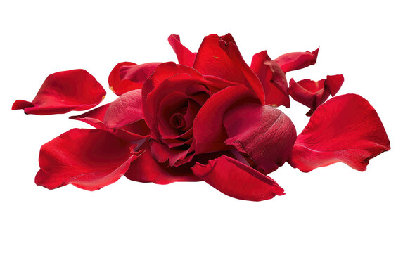 Burgundy Rose Petal Scatter