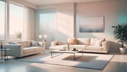 white and gold theme modern interior