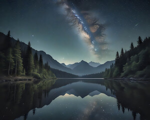 lake in the mountains