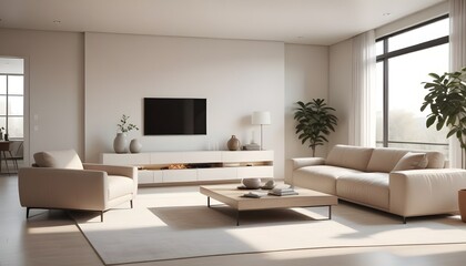 white and gold theme modern interior