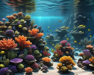 coral reef in the sea