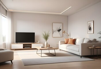 white and gold theme modern interior