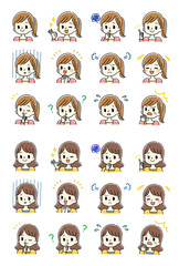 いろんな表情セット 女性