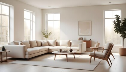 white and gold theme modern interior