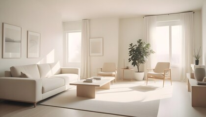 white and gold theme modern interior