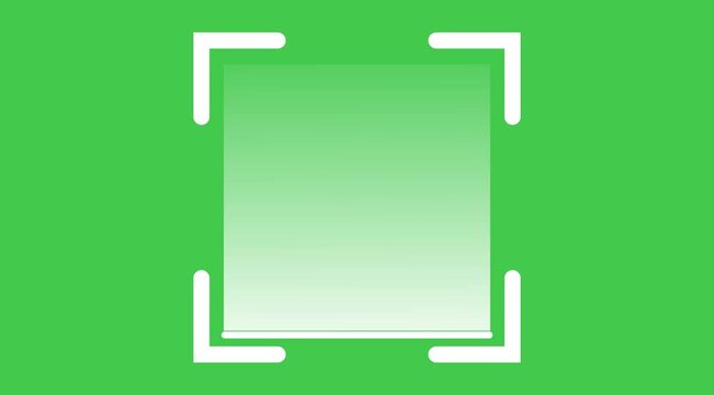 Scanning green screen effect 