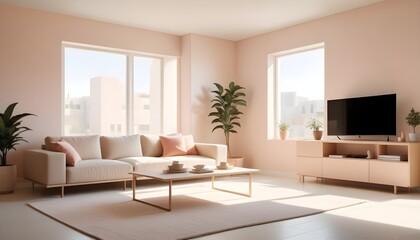 Fototapeta premium white and gold theme modern interior