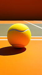 tennis racket and ball