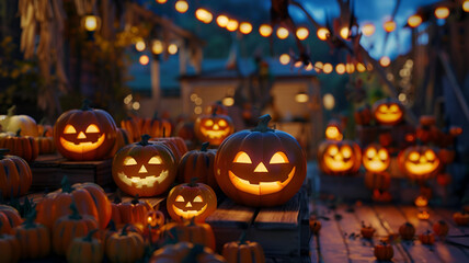 jack o lantern Halloween decorations pumpkin lanterns