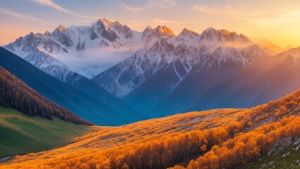 Beautiful view of the mountain. Mountain landscape. The beauty of nature.