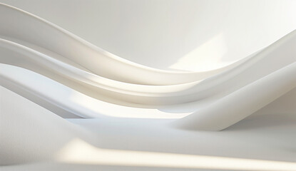 abstract background with waves, 3D Light White Background , abstract background