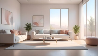 white and gold theme modern interior
