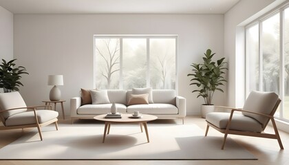 white and gold theme modern interior