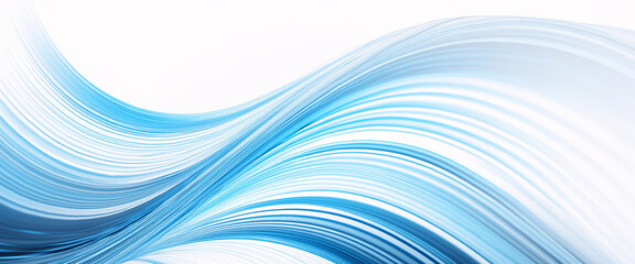 Fototapeta premium 波 光 デザイン 青 壁紙 質感 線 背景画像 曲線 Generative AI