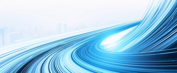 波 光 デザイン 青 壁紙 質感 線 背景画像 曲線 Generative AI