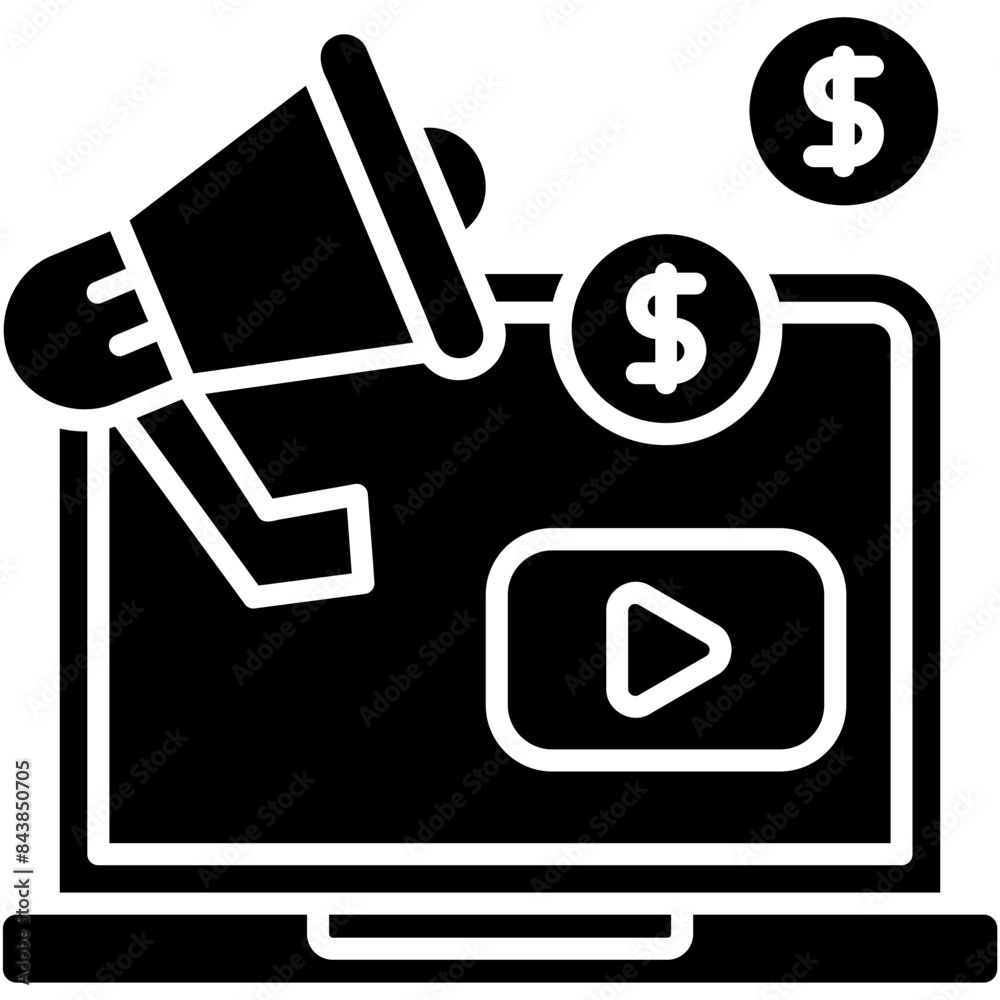 Sticker paid content icon