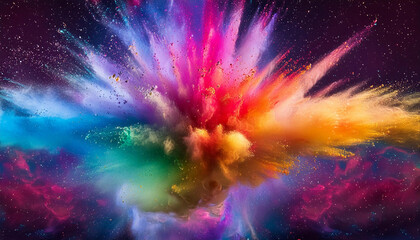 explosion de poudre de peinture 